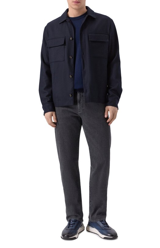 Куртка-рубашка из шерсти и кашемира Windsor 13 LAV0R0 10014477/30049253 Синий  13 LAV0R0 10014477/30049253 Фото 2