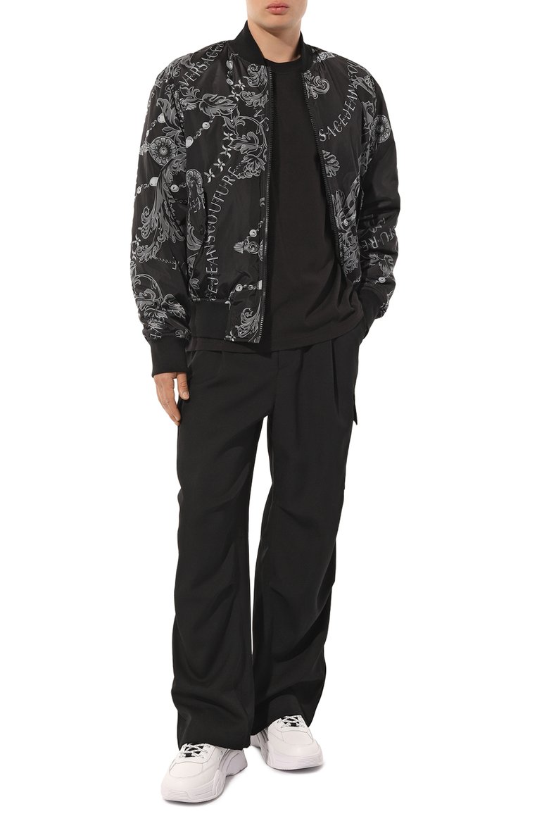 Хлопковая футболка VERSACE JEANS COUTURE, арт. 75GAHT06/CJ00T, фото 1