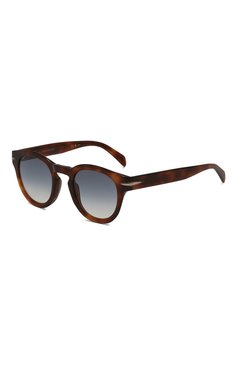 Мужские солнцезащитные очки DAVID BECKHAM коричневого цвета, арт. DB7041 FLAT WR9 | Фото 1 (Нос: Не проставлено; Региональные ограничения белый список (Axapta Mercury): Не проставлено; Тип очков: С/з; Кросс-КТ: С/з-мужское; Материал: Пластик; Оптика Гендер: оптика-мужское; Очки форма: Круглые)
