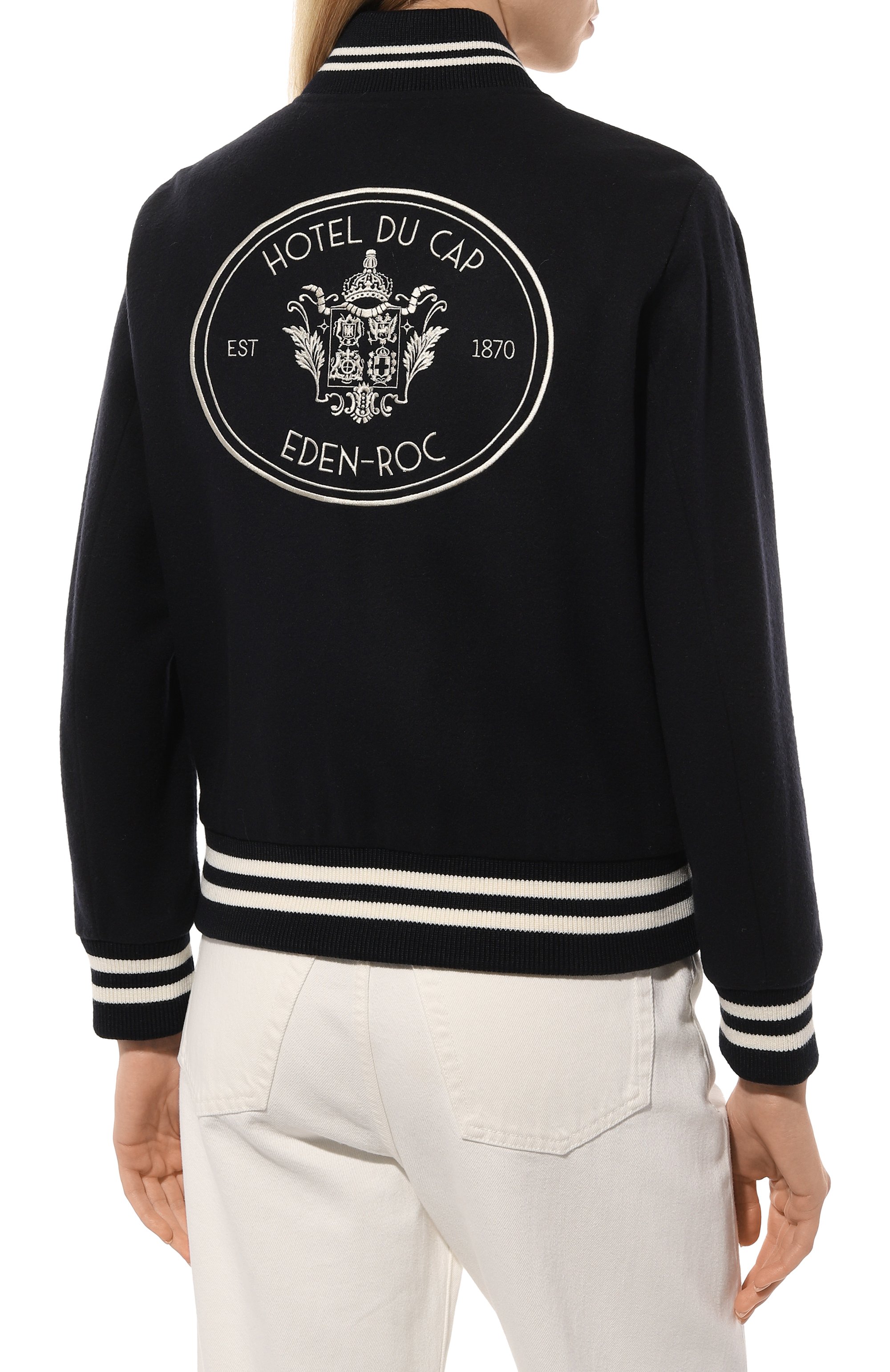 Шерстяной бомбер SPORTY AND RICH, арт. 0W007501651BL32, фото 4