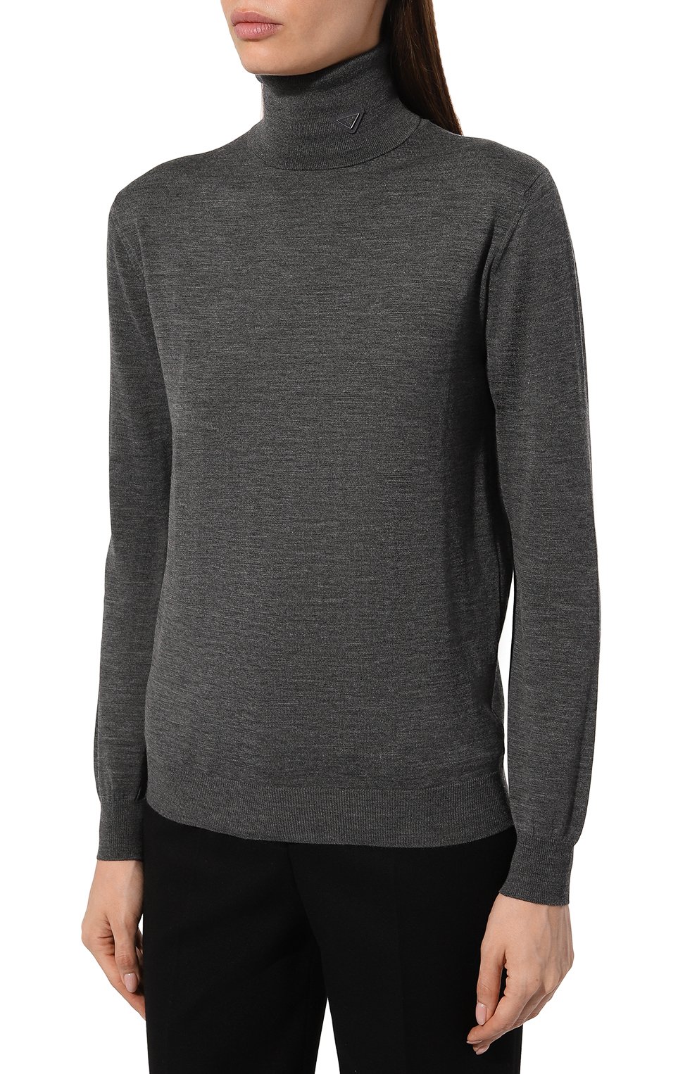 Шерстяная водолазка PRADA, арт. P26439-100S-F0480-221, фото 3