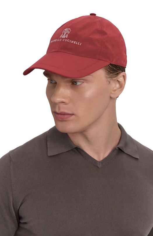 Бейсболка Brunello Cucinelli MD4799187P Красный  MD4799187P Фото 2