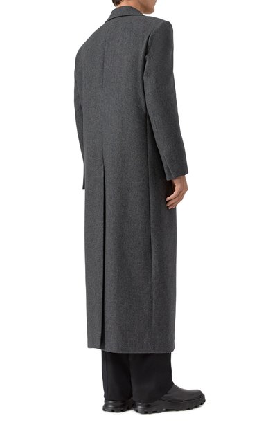 Шерстяное пальто HEVO темно-серого цвета по цене 107500 руб., арт. TRINITAP0LI L140B/I740, фото 4 Шерстяное пальто HEVO, арт. TRINITAP0LI L140B/I740, фото 4