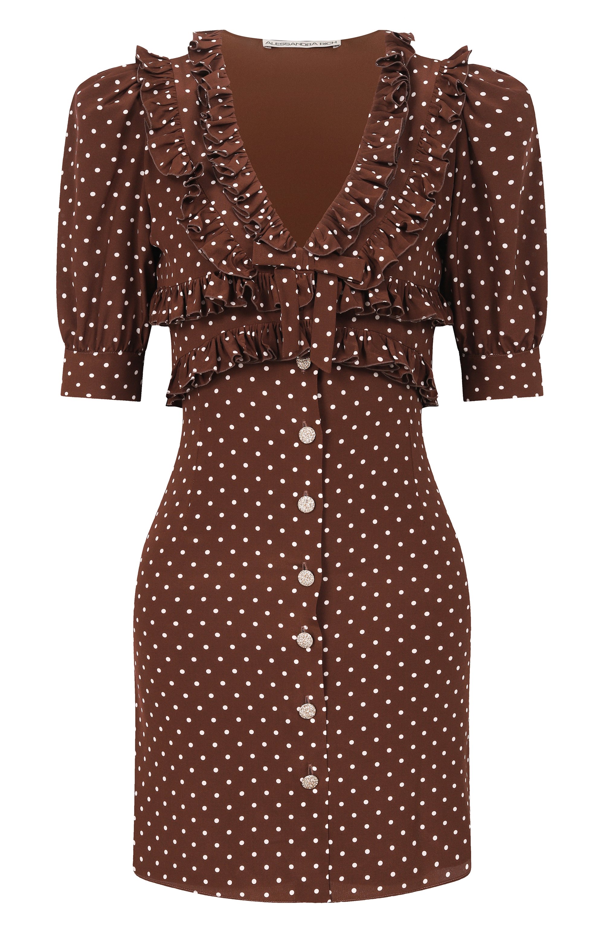 Шелковое платье ALESSANDRA RICH, арт. FABX4297/F4686, фото 1