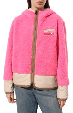 Женская куртка MONCLER GRENOBLE розового цвета, арт. I20988G00009/89A0L | Фото 3 (Кросс-КТ: Куртка, Легкая куртка; Рукава: Длинные; Материал внешний: Синтетический материал; Материал сплава: Проставлено; Стили: Спорт-шик; Драгоценные камни: Проставлено; Длина (верхняя одежда): Короткие)