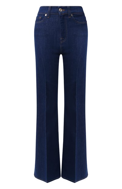 Расклешенные джинсы 7 FOR ALL MANKIND синего цвета по цене 27750 руб., арт. JSQIB120BR, фото 1 Расклешенные джинсы 7 FOR ALL MANKIND, арт. JSQIB120BR, фото 1