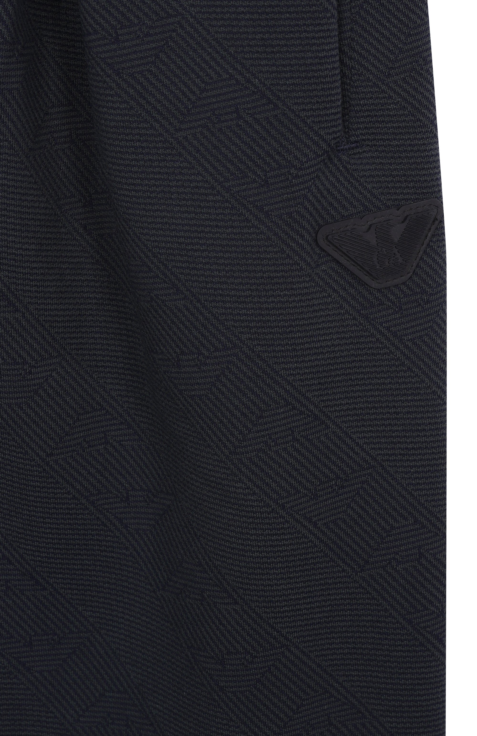 Хлопковые брюки EMPORIO ARMANI темно-синего цвета по цене 19950 руб., арт. EG000636/AF20698, фото 3 Хлопковые брюки EMPORIO ARMANI, арт. EG000636/AF20698, фото 3