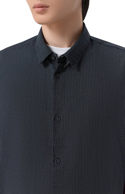 Рубашка из хлопка и льна TRANSIT, арт. CFUTRCW320, фото 5