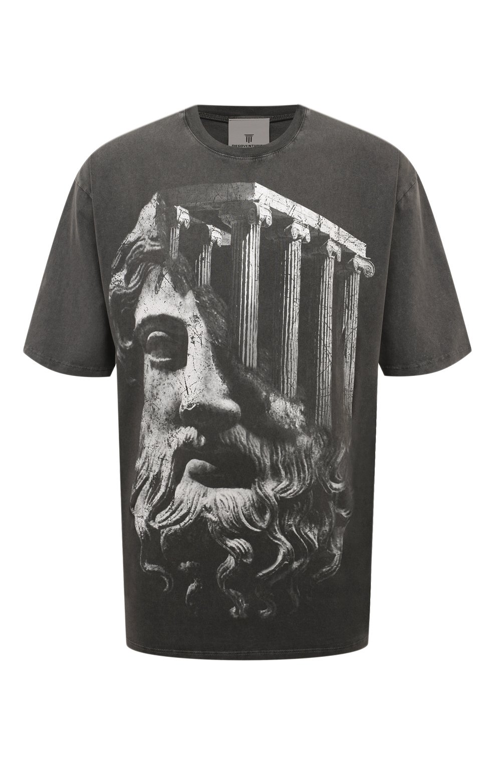 Хлопковая футболка DIEGO VENTURINO, арт. D3W4DVTS0TDSTR, фото 1