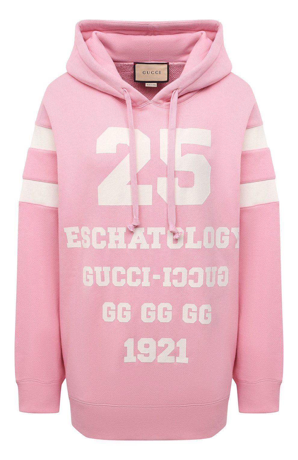 Хлопковое худи GUCCI светло-розового цвета по цене 128160 руб., арт. 660282/XJDJD, фото 1 Хлопковое худи GUCCI, арт. 660282/XJDJD, фото 1