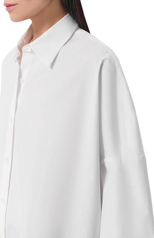 Хлопковая рубашка Dries Van Noten 130700/3314 Белый  130700/3314 Фото 5