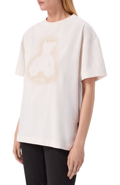 Хлопковая футболка PALM ANGELS, арт. PMAA109S26JER001, фото 3