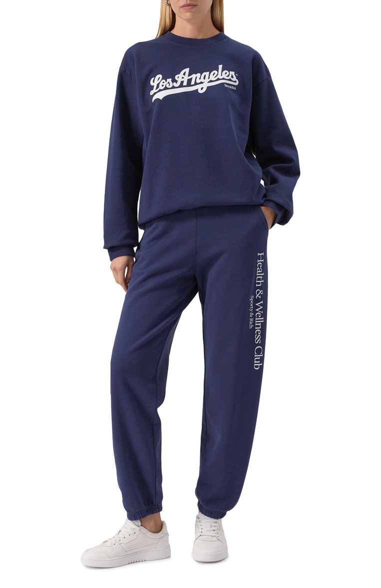 Хлопковый свитшот sporty & rich x la dodgers SPORTY AND RICH, арт. ST071627667BL106, фото 1