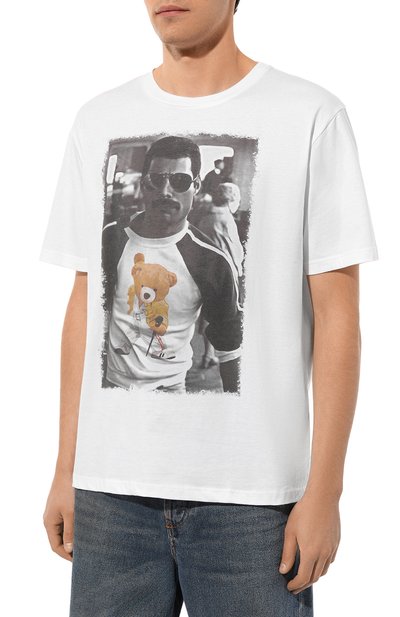 Хлопковый футболка BISIBIGLIO, арт. QUEEN WITH TEDDY, фото 3
