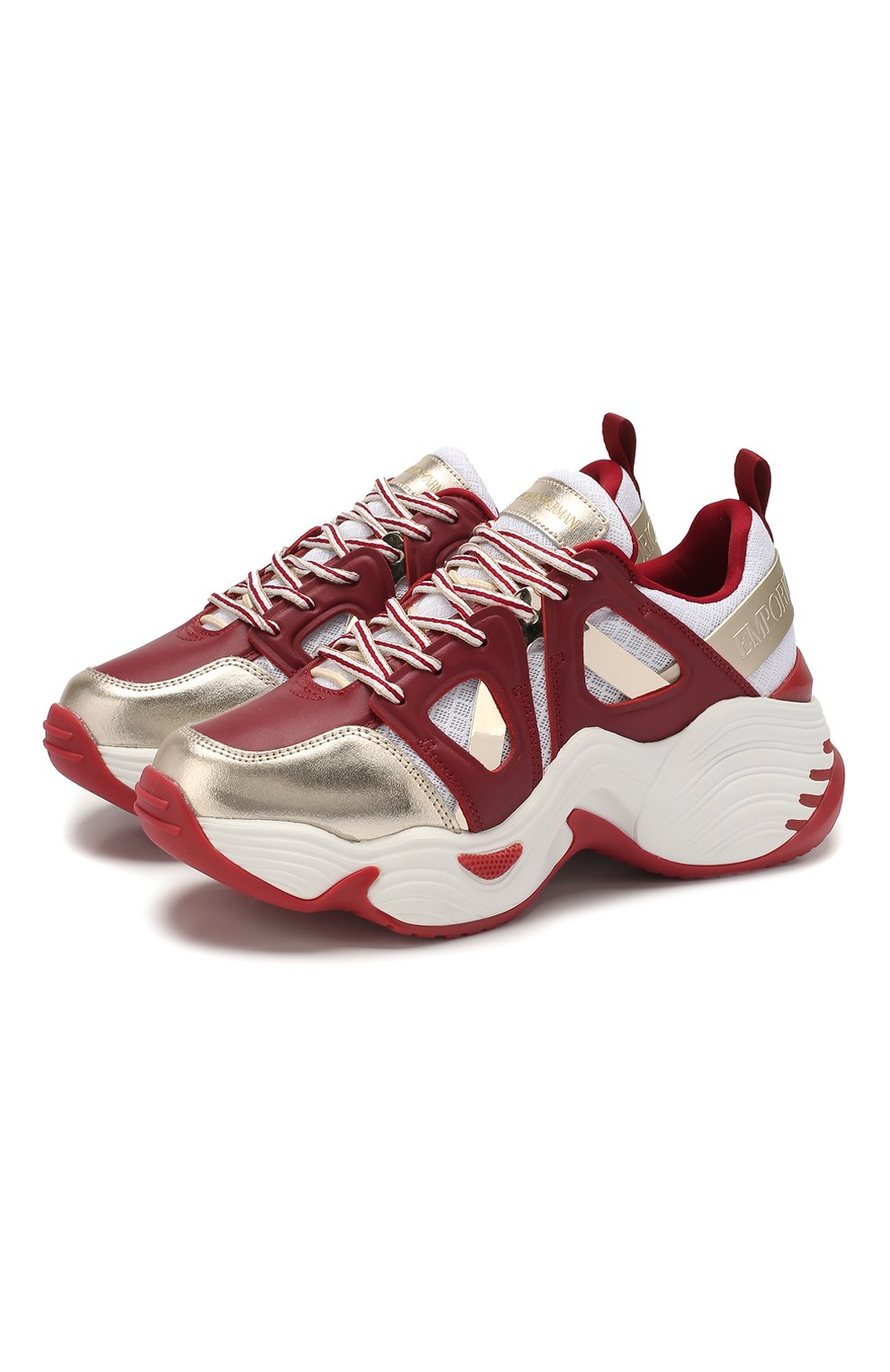 Комбинированные кроссовки EMPORIO ARMANI, арт. X3X099/XM250, фото 1