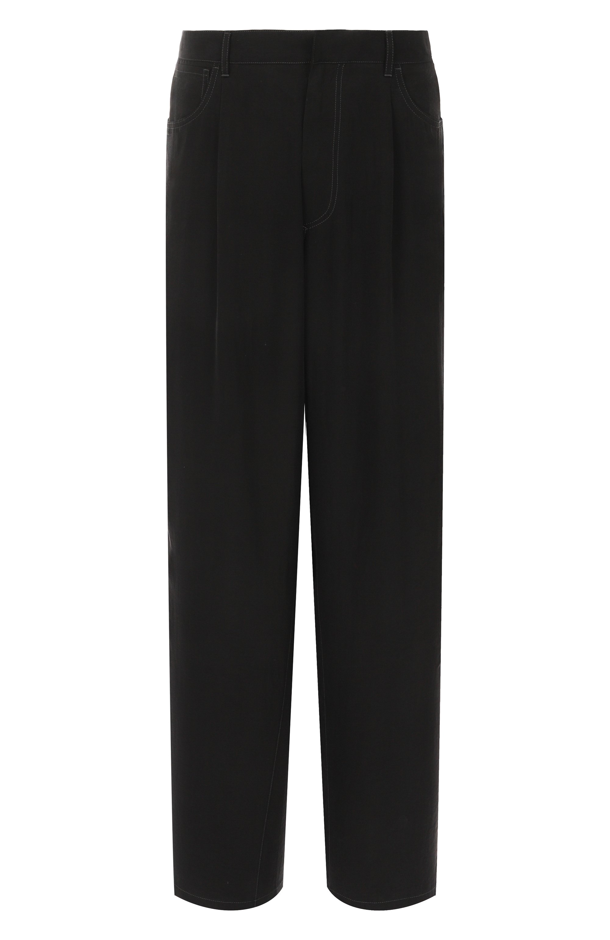 Брюки из лиоцелла GIORGIO ARMANI черного цвета по цене 170500 руб., арт. GM001743/TE16002, фото 1 Брюки из лиоцелла GIORGIO ARMANI, арт. GM001743/TE16002, фото 1