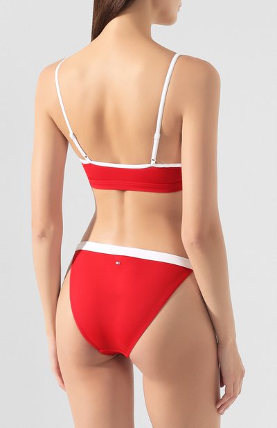 Бра-топ TOMMY HILFIGER красного цвета по цене 4490 руб., арт. UW0UW01784, фото 3 Бра-топ TOMMY HILFIGER, арт. UW0UW01784, фото 3