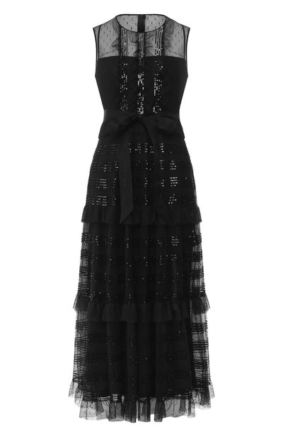 Женское платье с оборками REDVALENTINO, арт. RR3VA00H/CYB