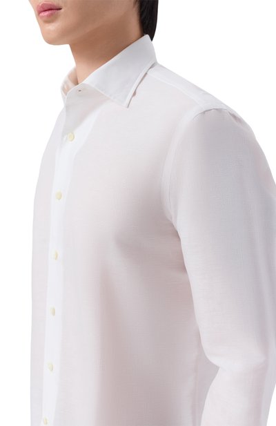 Сорочка изо льна и хлопка ALESSANDRO GHERARDI, арт. D0UBLE/7639, фото 5