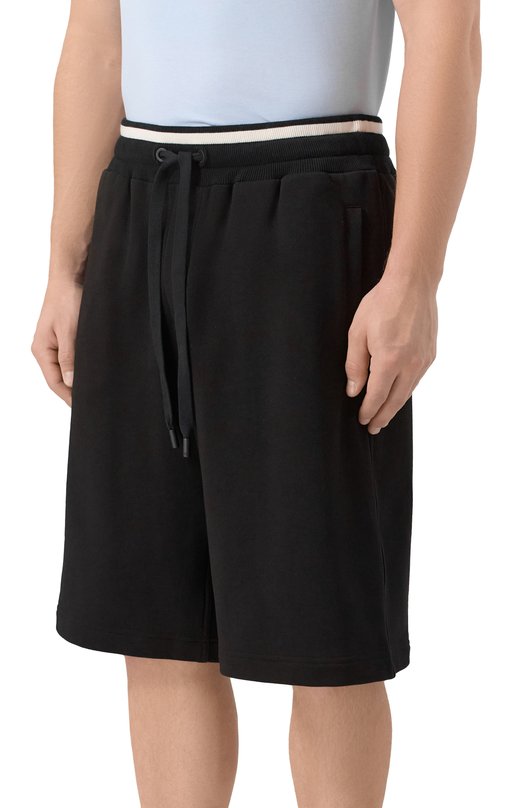 Хлопковые шорты Dolce & Gabbana GP08BT/HU7DU Чёрный  GP08BT/HU7DU Фото 3