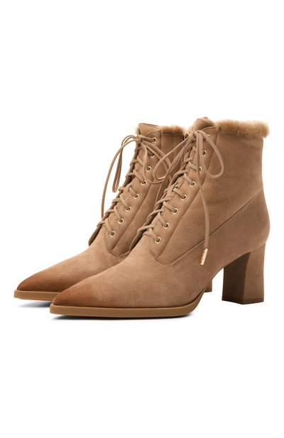 Женские замшевые ботильоны SANTONI, арт. WTEG71936PC4AHGI