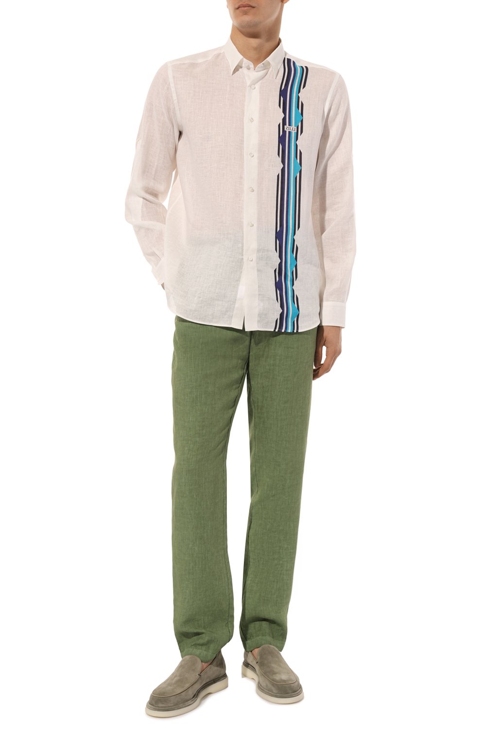 Льняная рубашка ZILLI, арт. LINA01M080084062A, фото 2
