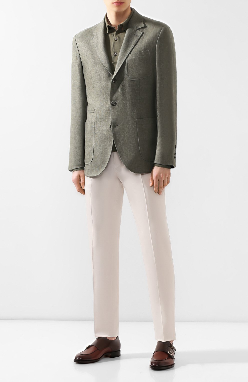 Кожаные монки SANTONI, арт. MCC016036PC4HBTKM48, фото 2