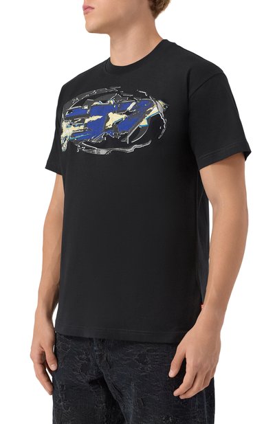 Хлопковая футболка DIESEL, арт. A19571/0PLAT, фото 3