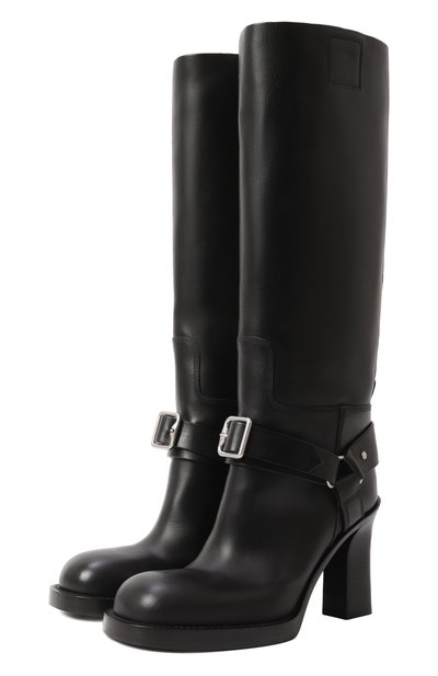 Женские кожаные сапоги BURBERRY, арт. 8079913