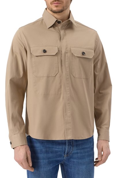 Хлопковая рубашка ZEGNA, арт. S0T8B/UFV16A9, фото 3