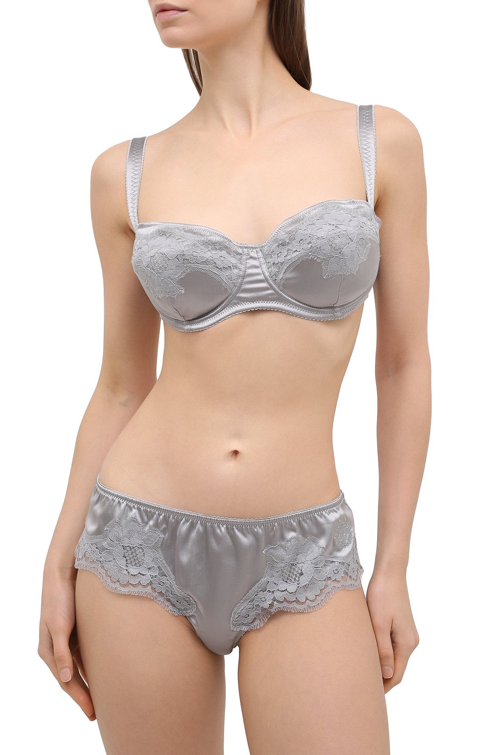 Трусы-слипы DOLCE & GABBANA серого цвета по цене 23750 руб., арт. 02B91T/FUAD8, фото 2 Трусы-слипы DOLCE & GABBANA, арт. 02B91T/FUAD8, фото 2