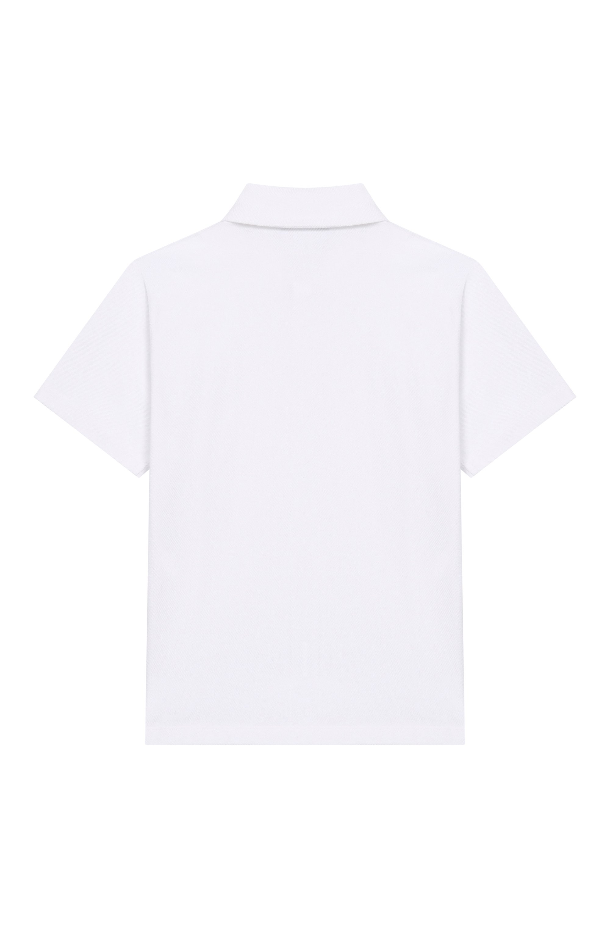 Хлопковое поло BALMAIN белого цвета по цене 24050 руб., арт. BY8Q01, фото 2 Хлопковое поло BALMAIN, арт. BY8Q01, фото 2