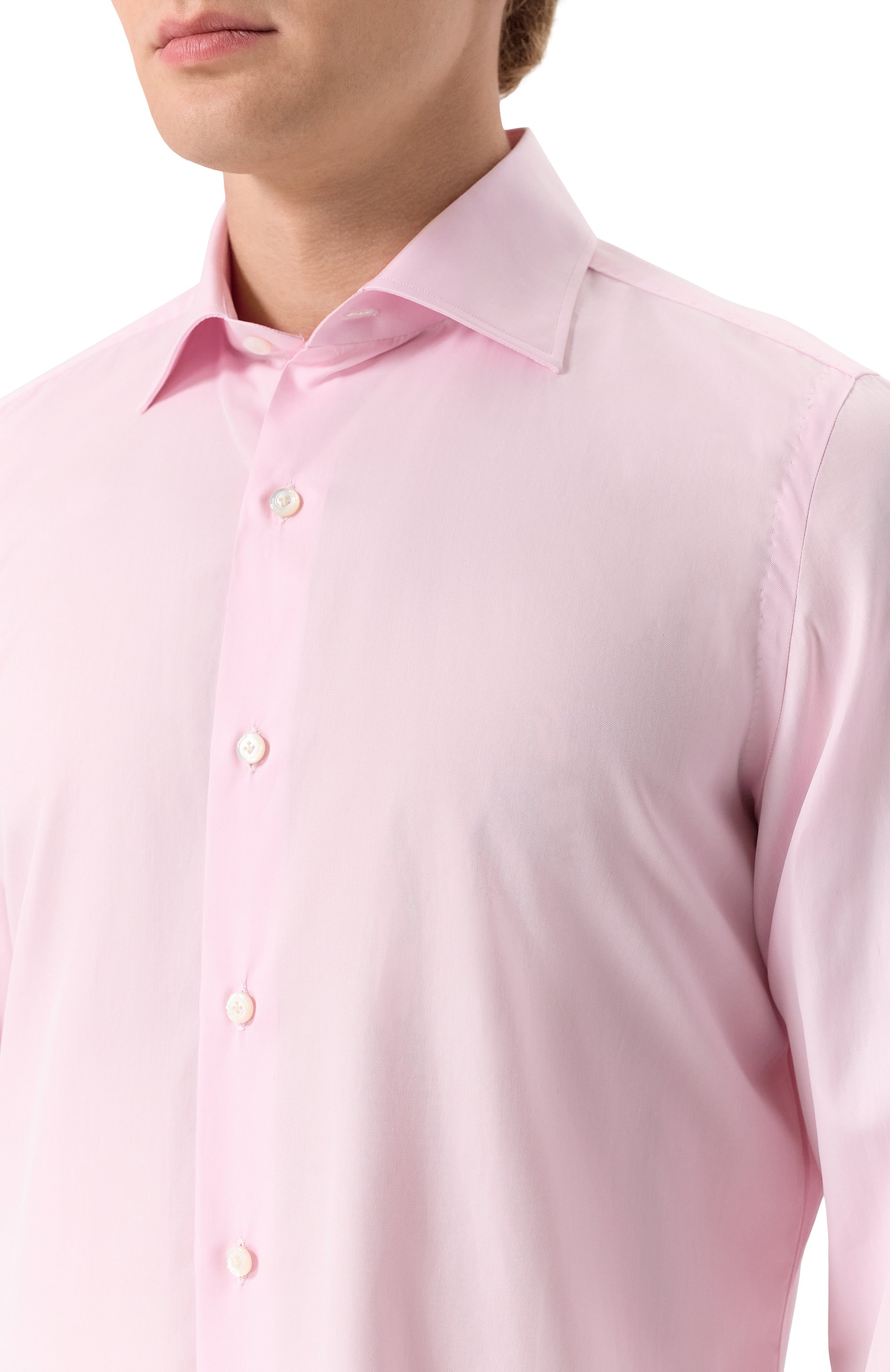 Хлопковая сорочка FINAMORE 1925 светло-розового цвета по цене 54050 руб., арт. 170/2 N/C0495Z, фото 5 Хлопковая сорочка FINAMORE 1925, арт. 170/2 N/C0495Z, фото 5