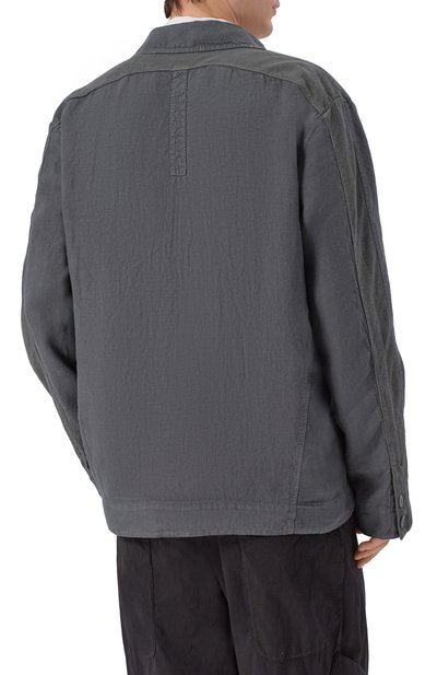 Пиджак изо льна и хлопка TRANSIT, арт. CFUTRCD135, фото 4