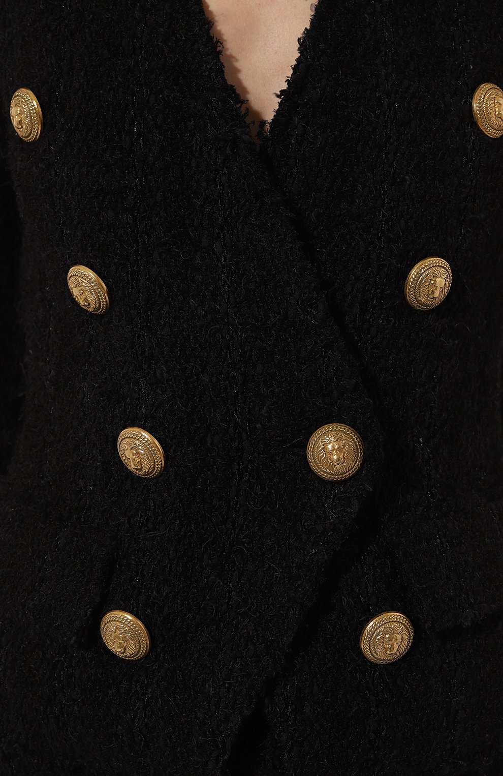 Жакет BALMAIN черного цвета по цене 250500 руб., арт. AF1SI204KD76, фото 5 Жакет BALMAIN, арт. AF1SI204KD76, фото 5