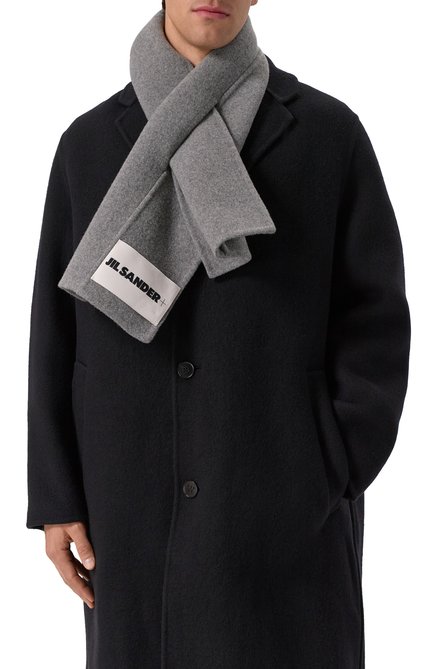Мужской шерстяной шарф JIL SANDER, арт. J47TE0116/J40020