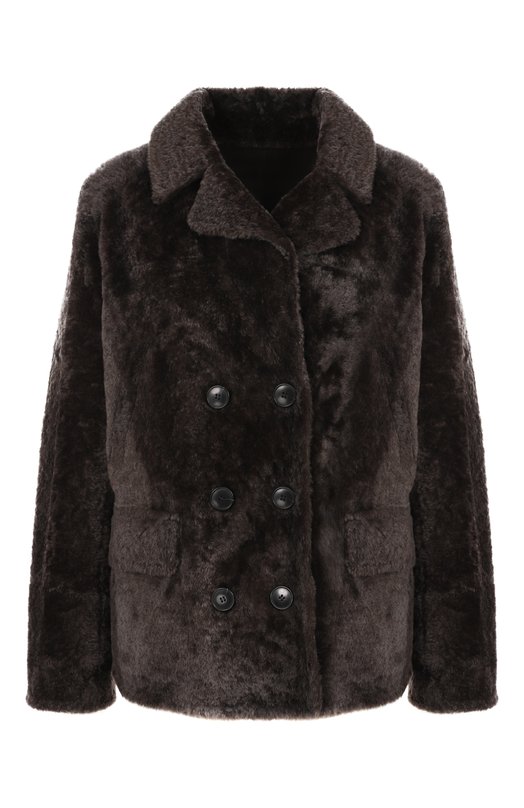 Дубленка из овчины Yves Salomon 25WYV64164MELA Коричневый 25WYV64164MELA