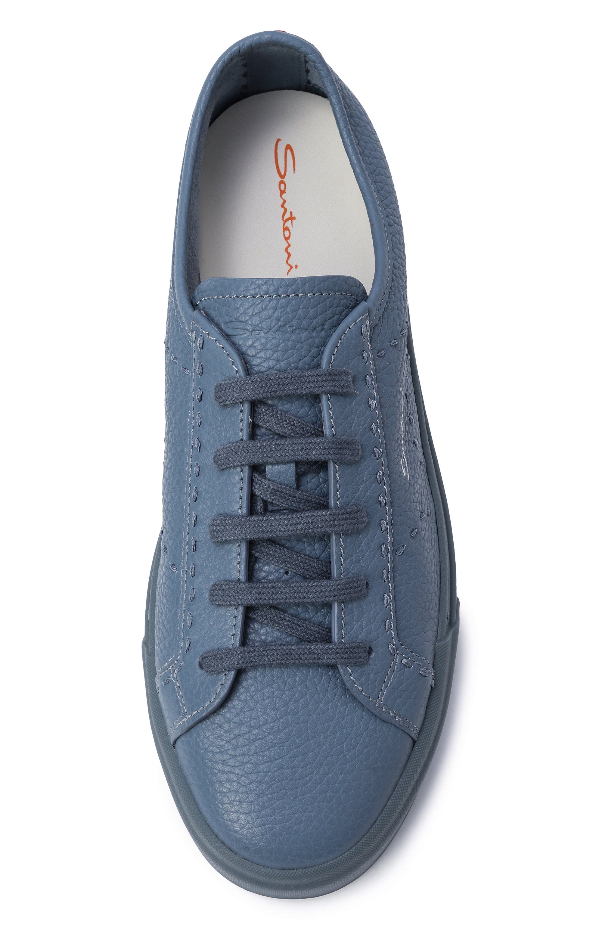 Кожаные кеды gloria SANTONI, арт. MBGG22063AVZTMIA, фото 6