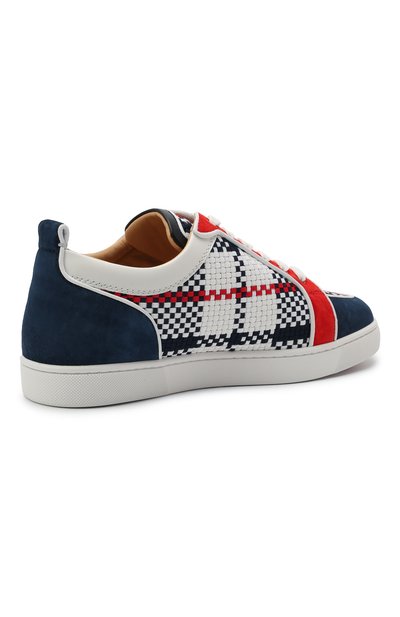 Комбинированные кеды rantulow CHRISTIAN LOUBOUTIN, арт. 3210247/RANTUL0W 0RLAT0 FLAT, фото 4