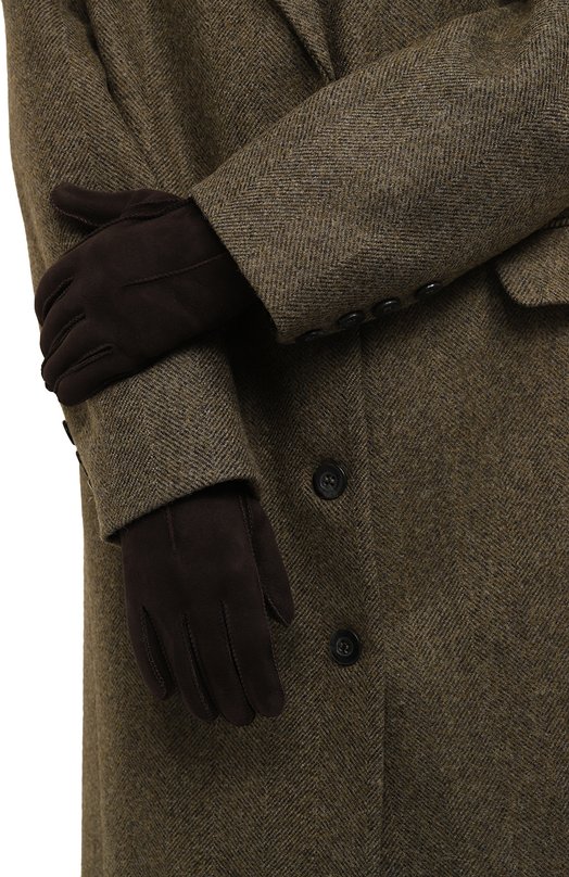 Перчатки из овчины DROMe Коричневый, фото 3