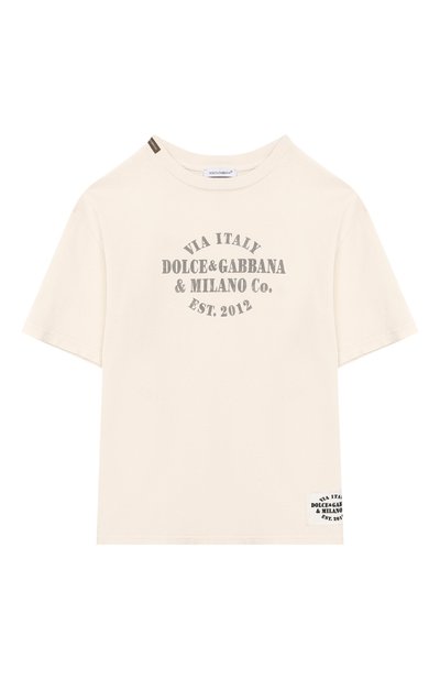 Хлопковая футболка DOLCE & GABBANA, арт. L4JTHV/G7PRJ