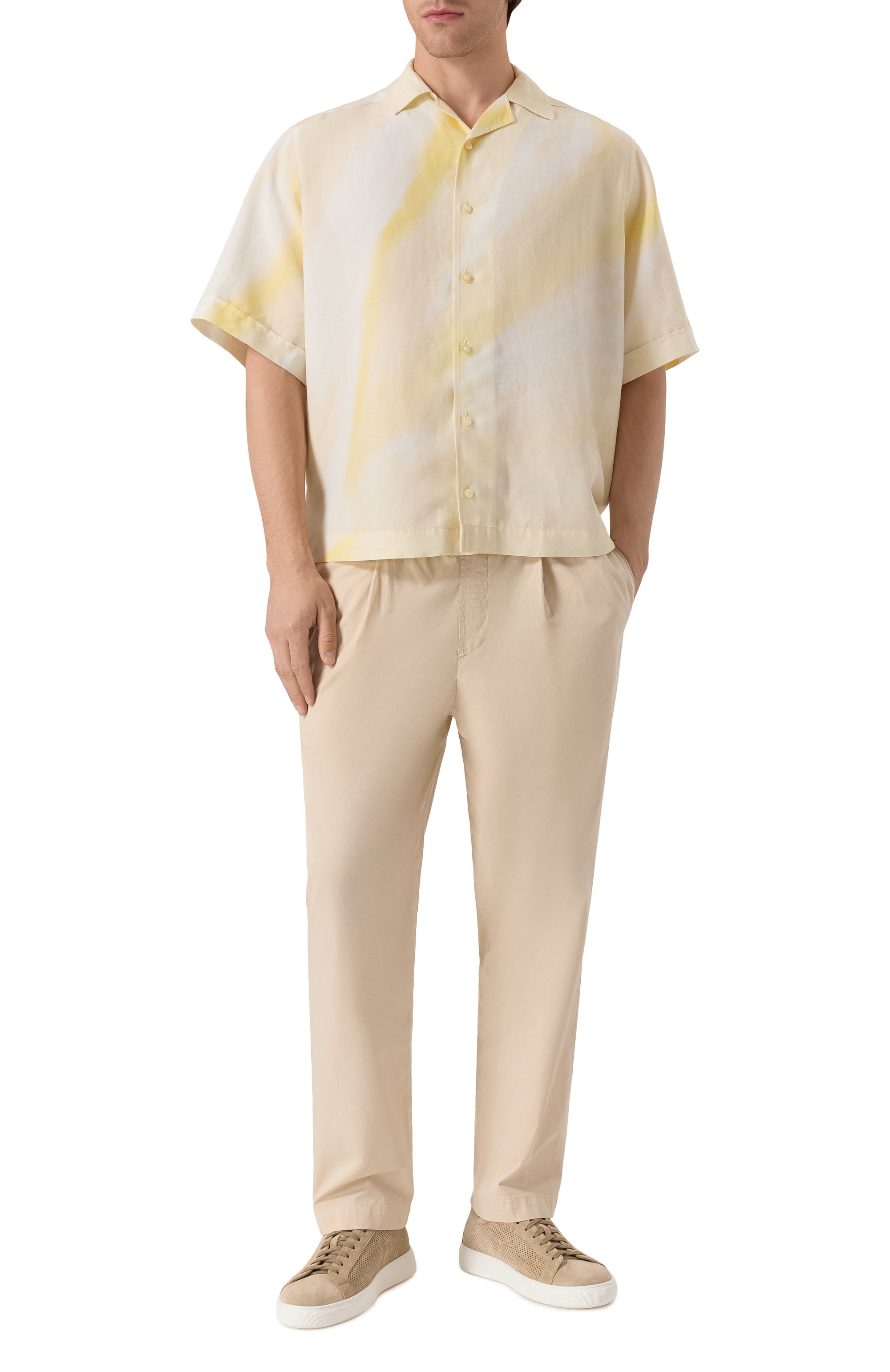 Рубашка из лиоцелла и льна BOSS ORANGE, арт. 50543525, фото 2