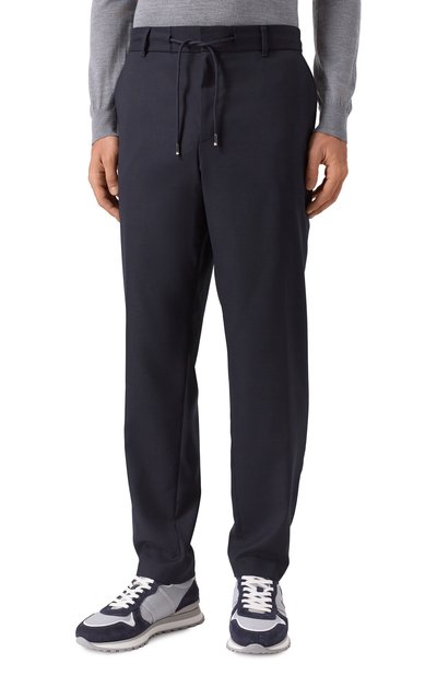 Брюки BOSS темно-синего цвета по цене 29950 руб., арт. 50556699, фото 3 Брюки BOSS, арт. 50556699, фото 3