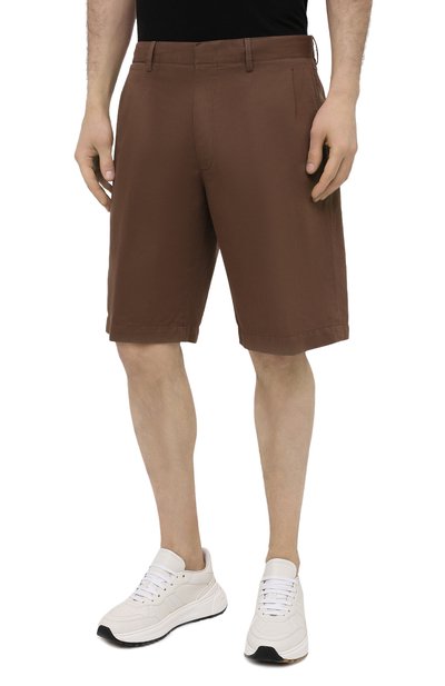 Шорты из хлопка и льна ZEGNA, арт. UWI37/TB05, фото 3