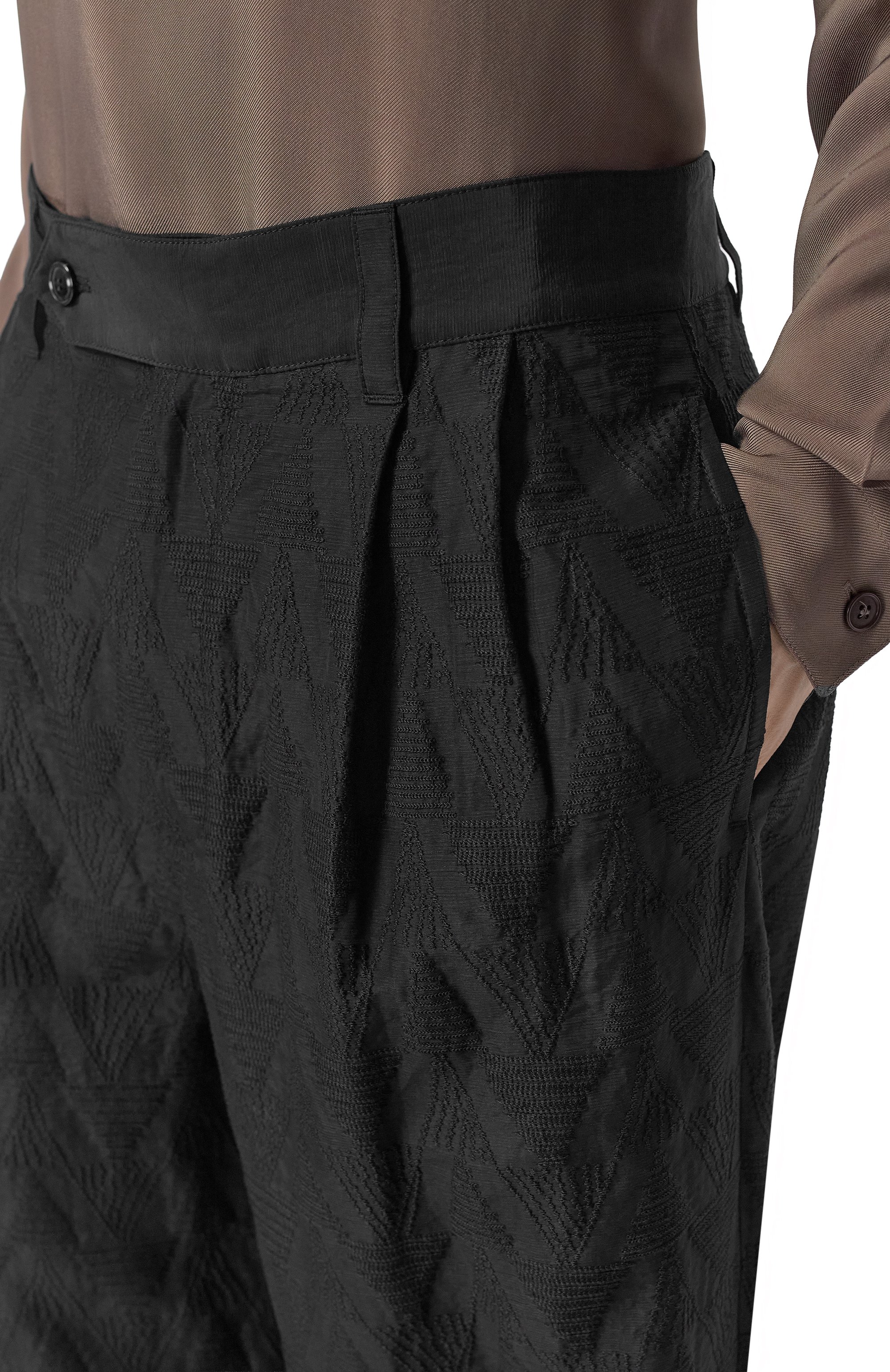 Брюки из вискозы и льна GIORGIO ARMANI, арт. GM003424/AF26192, фото 5