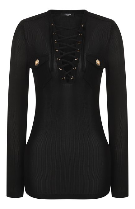 Женский топ из вискозы BALMAIN, арт. FF1GD019/JC55