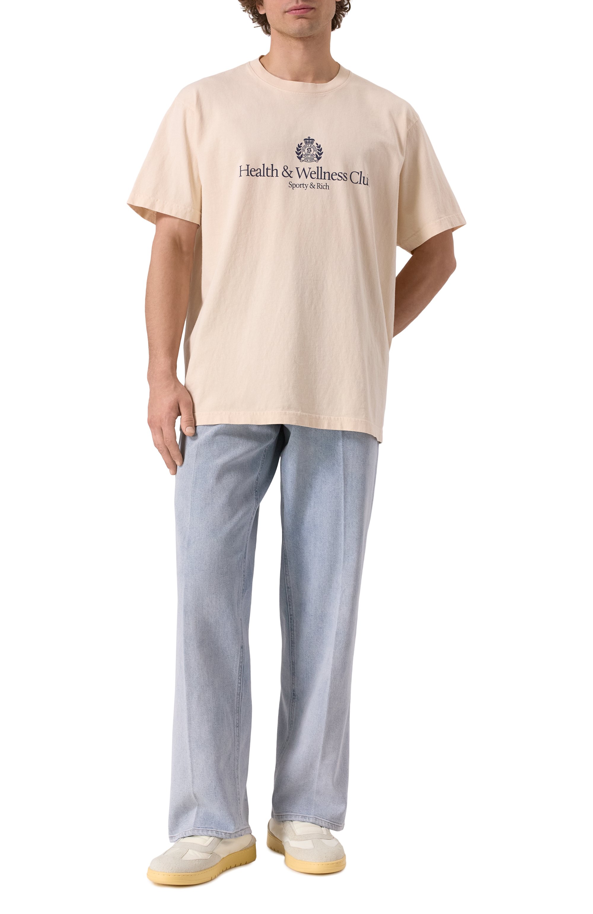 Хлопковая футболка SPORTY AND RICH, арт. T0043606241CR01, фото 2