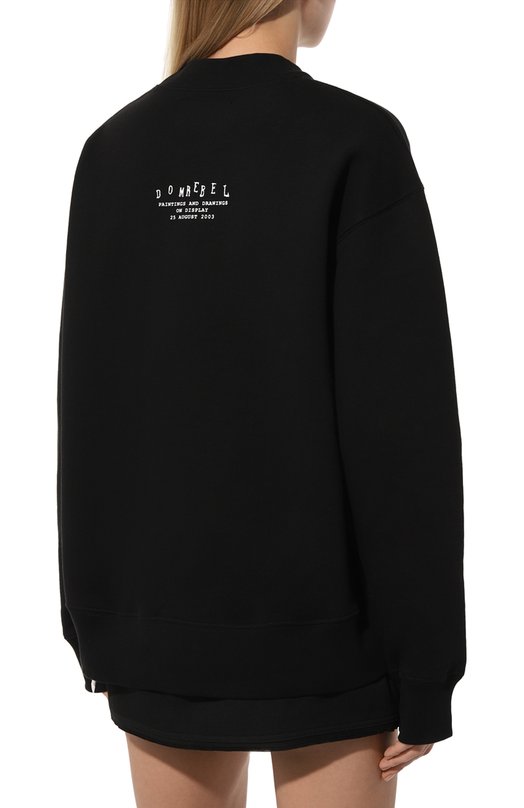 Хлопковый свитшот DOMREBEL SNAPSH0T/SWEATSHIRT Чёрный  SNAPSH0T/SWEATSHIRT Фото 4