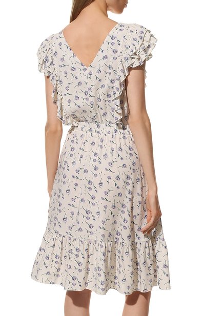 Платье из вискозы SEVEN LAB кремового цвета по цене 14700 руб., арт. DM1 floral milk, фото 4 Платье из вискозы SEVEN LAB, арт. DM1 floral milk, фото 4
