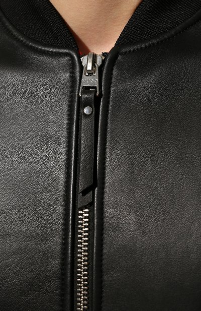 Кожаный бомбер HUGO, арт. 50481934, фото 5